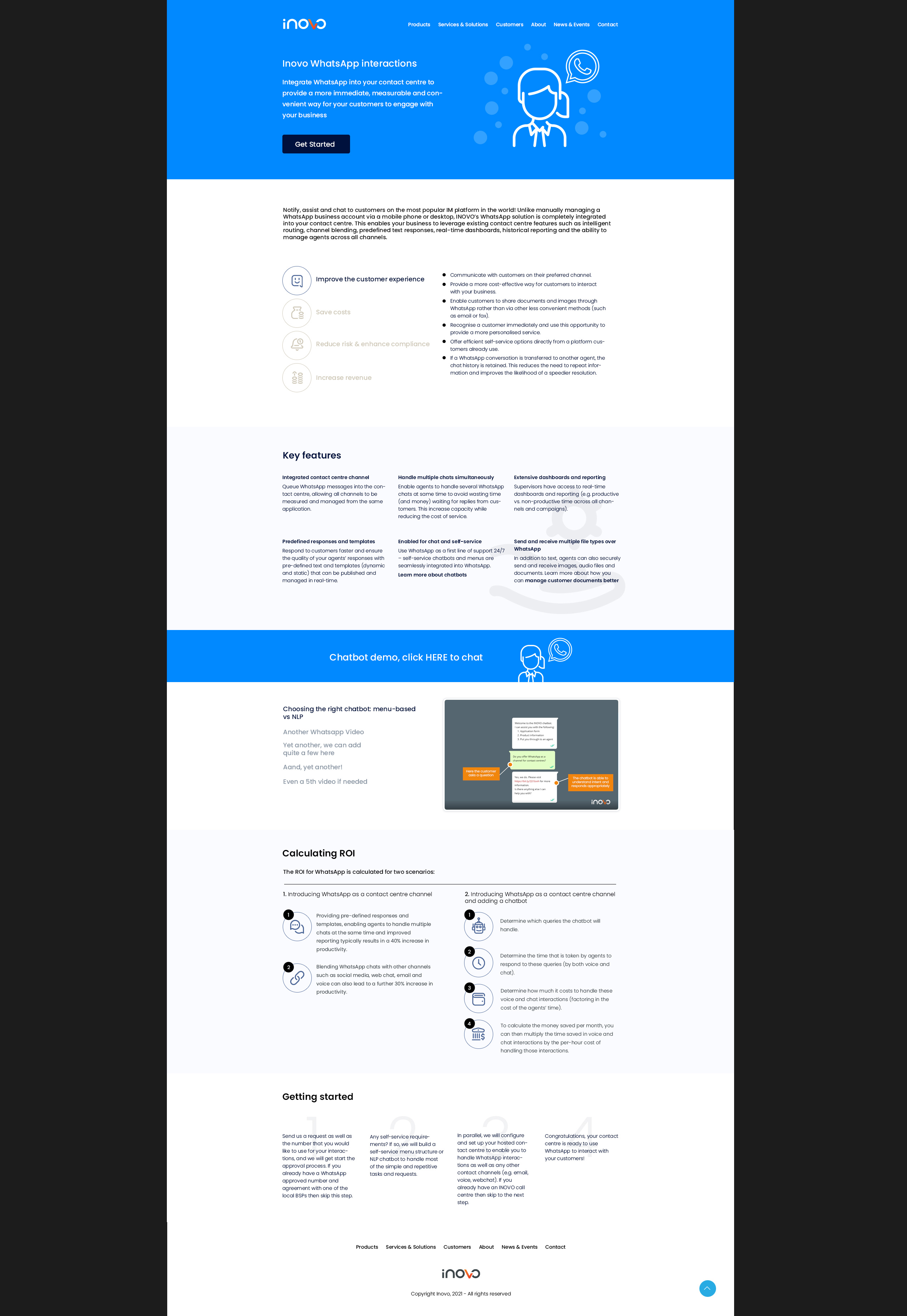iNOVO 2021 — WhatsApp integration